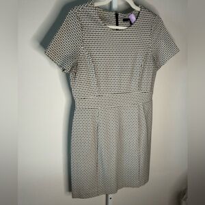 Amanda & Chelsea Black and White Patterned Dress